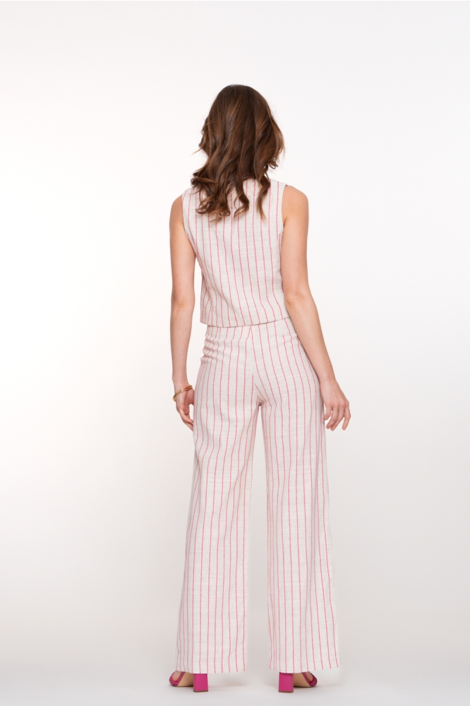 PANTALON MET SPEELS STREEP DESSIN 51393 20 SAND/PINK
